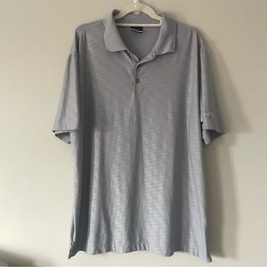 Nike Light Gray Dri Fit Golf Polo Shirt • Size XL